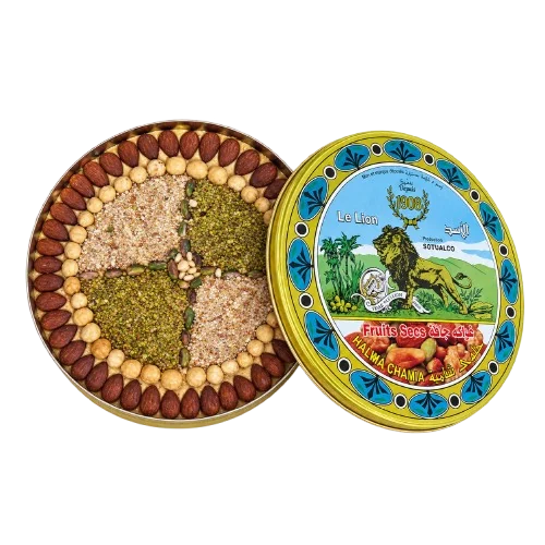 Halwa chamia Le Lion aux fruits secs, boîte métallique 2 kg